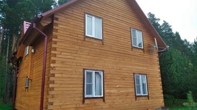 Покраска деревянного дома - ДО